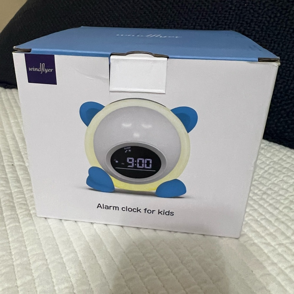 Blue Kids Alarm Clock